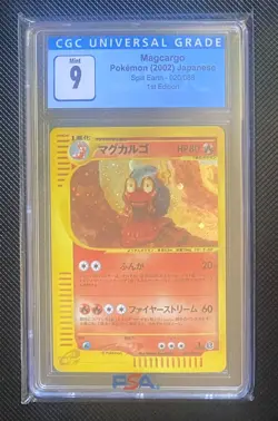 Pokemon Japanese Macargo Split Earth 1st Edition CGC 9 - Image 1