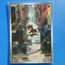 Litleo 139/132 Me01: Mega Evolution Full Art Holo Illustration Rare Pokemon TCG - Image 1
