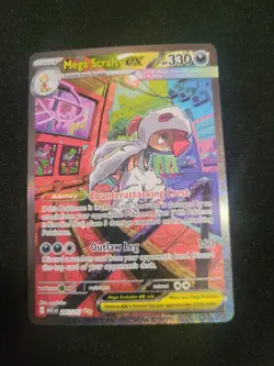 Mega Scrafty EX - Special Illustration Rare 285/217 Ascended Heroes Pokemon TCG - Image 1