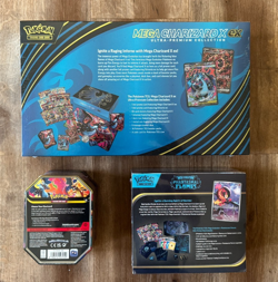 Pokemon TCG Mega Charizard X EX UPC, Phantasmal Flames ETB, Mega Charizard EX Ti - Image 2
