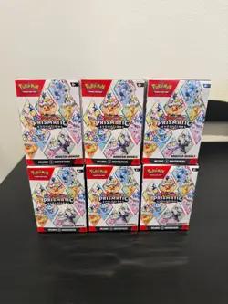 Pokemon TCG: S&V Prismatic Evolutions Booster Bundle Factory Sealed LOT 6 - Image 1