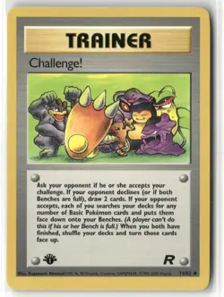 Pokemon Challenge! 74/82 1st Edition Team Rocket Uncommon - Image 1