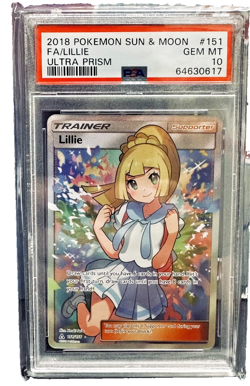 Full-Art Lillie Pokemon 2018 Sun & Moon Ultra Prism English 151/156 PSA 10 - Image 1