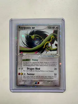 Rayquaza ex #039 Holo Black Star Promo Pokemon TCG 2006 SWIRLED🌀 HP/DMG - Image 1