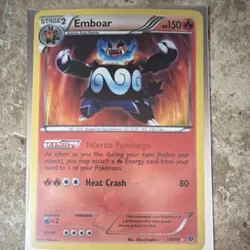 Pokemon Emboar 100/99 Next Destinies Secret Rare Holo 150 HP Inferno Fandango - Image 1