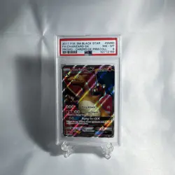 2017 POKEMON SM BLACK STAR PROMO #SM60 FULL ART/CHARIZARD GX PSA 8 - Image 2
