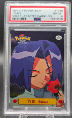 1999 Topps Pokemon James TV10 TV Animation Edition Foil PSA 8 NM-MT - Image 1