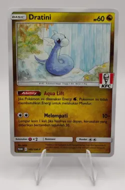 Pokemon EN KFC Stamped Promo Dratini 185/SM-P Indonesian Exclusive NM-MT - Image 1