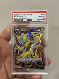 Zeraora V 2021 Pokemon Chilling Reign PSA 10 #165 - Image 1