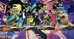 Pokemon Sun Moon Team Up Sleeved Booster Pack Art Set Sealed - Image 1