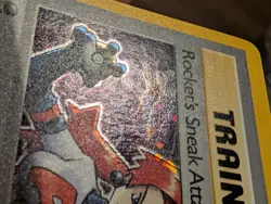 Pokemon Rocket’s Sneak Attack Holo 16/82 Team Rocket WOTC 2000 MP - Image 3