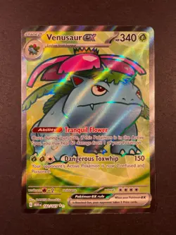 2023 Pokemon SV 151 Venusaur ex #182/165 Full Art Rare Out Of Print Copy Rare - Image 1