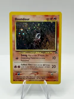 Houndour - 5/75 - Holo - Unlimited Edition - MP+ Pokemon Neo Discovery - SWIRL - Image 1