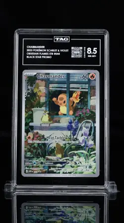 CHARMANDER :2023 POKEMON SCARLET & VIOLET BLACK STAR PROMOS #044OBSIDIAN Flames - Image 1