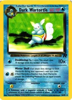 Pokemon TCG Dark Wartortle 46/82 Team Rocket Uncommon Unlimited VLP - Image 1