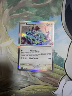 Terapagos - 161/191 Holo Horizons Stamp | Pokemon GameStop Promo - Image 1