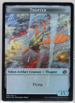 1x Thopter/Powerstone Token *Foil* - The Brothers' War - Near Mint - Image 1