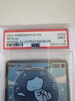 Mew ex 232/091 Pokemon Paldean Fates SIR Special Illustration Rare PSA 9 - Image 3