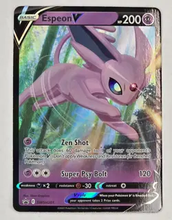Espeon V SWSH201 Holo Ultra Rare Black Star Promo Pokemon TCG NM Ships FAST - Image 1