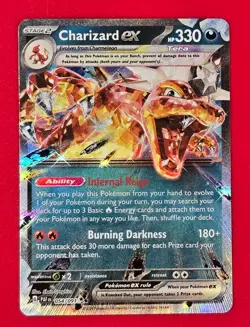 Charizard ex 054/091 SV: Paldean Fates Holo NM Pokemon TCG Ships FAST - Image 1