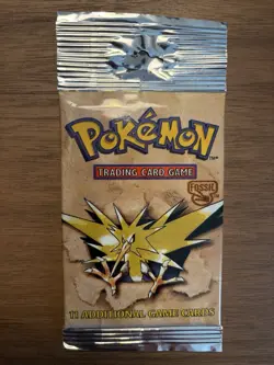 Pokemon sealed pack, Wizards of the Coast Fossil Booster Pack Zappos, light pack 742818060714 - Image 1
