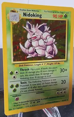 Pokemon Nidoking 11/102 Holo Rare Base Set NM - Image 2