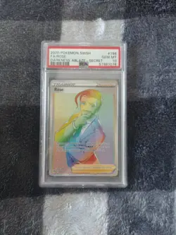 Pokemon Rose 196/189 Darkness Ablaze Rainbow Rare PSA 10 GEM MINT - Image 1