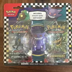 Pokemon TCG Supplies - Back 2 School 2024 GENGAR ERASER BLISTER (w/ 2 Packs+) - Image 1