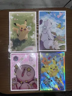 Pokemon Pikachu Art Board Mixed Lot Mew, Mewtwo, And Kirby. Bonus gift w order. - Image 1