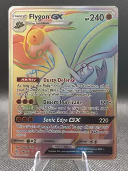 Pokemon Flygon GX 256/236 Full Art Secret Rare Sm-Cosmic Eclipse Holo 240HP - Image 1