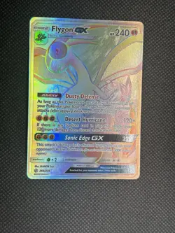 Pokemon Flygon GX 256/236 Full Art Secret Rare Sm-Cosmic Eclipse Holo 240HP - Image 2