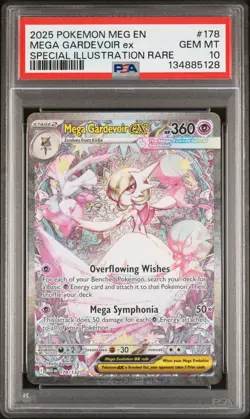 2025 Pokemon Mega Evolution MEGA GARDEVOIR ex SIR #178 Rare PSA 10 Gem Mint - Image 1