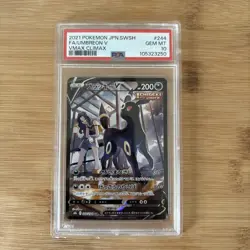 2021 POKEMON JPN SWORD & SHIELD VMAX CLIMAX #244 FULL ART/UMBREON V PSA 10 - Image 1