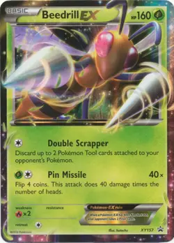 Beedrill EX - XY157 - Ultra Rare - XY Promo - Holo LP, English Pokemon Promos - Image 1