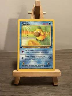 Psyduck Fossil 53/62 LP/NM Regular 1st Edition Common Pokemon TCG - Image 1