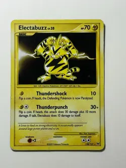 Pokemon Platinum Electabuzz Holo 128/127 Platinum HP - Image 1