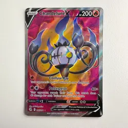 Chandelure V - 247/264 - Pokemon Fusion Strike Sword Shield Full Art Rare NM - Image 1