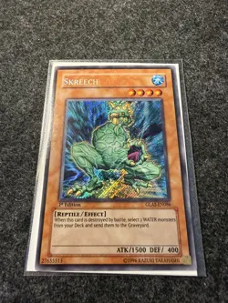 Skreech GLAS-EN086 Secret Rare 1st Edition Yugioh - Image 3