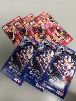 One Piece 6 Pack Of 3 Sleeved EB-03 & 3 Sleeved OP14 - Image 1