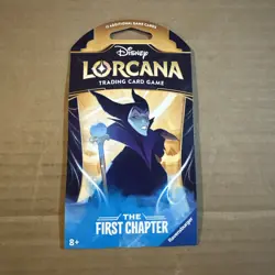 Disney Lorcana The First Chapter Sleeved Blister Booster Pack Maleficent Sealed - Image 1