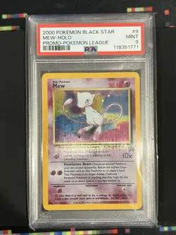 Pokemon Mew #9 Black Star Promo Holo PSA 9 2000 English Trading Card - Image 2
