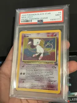 Pokemon Mew #9 Black Star Promo Holo PSA 9 2000 English Trading Card - Image 3