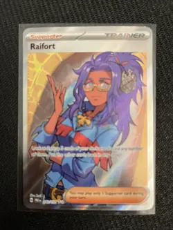 Raifort Prismatic Evolutions Full Art Trainer Pokemon TCG Card 142/131 - Image 2