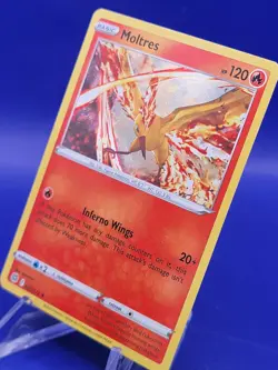 Pokemon MOLTRES 021/172 RARE HOLOFOIL NM CARD Blister exclusive w/ mini swirl - Image 3
