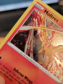 Pokemon MOLTRES 021/172 RARE HOLOFOIL NM CARD Blister exclusive w/ mini swirl - Image 5