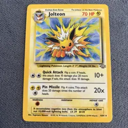 Jolteon - 4/64 - Holo Rare - Jungle - Unlimited - Pokemon Card - LP - Image 1