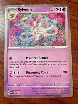 Pokemon card- Sylveon 172 Promo - Black Star- Cosmos Holo NM/LP - Image 1