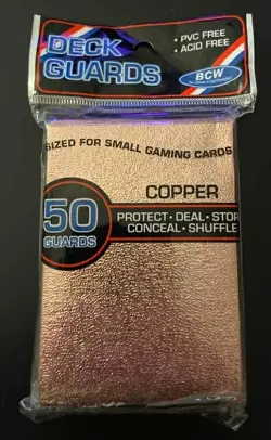 BCW Deck Guards - Copper - 50 pack - Small / Japanese Size Card Sleeves - Image 1