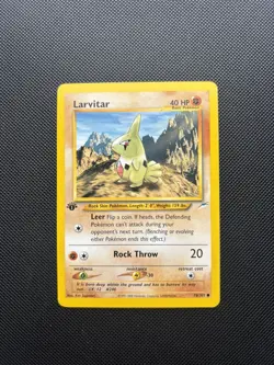 Pokemon Card Neo Destiny 1st Edition Larvitar 70/105 WOTC - Image 1