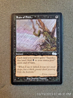 Rain of Filth Urza's Saga UN-PLAYED Black Uncommon MTG CARD (DS3D1PL)........... - Image 5